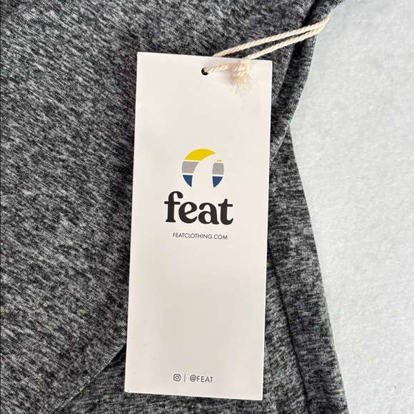 feat hoodie Heather Gray Roam drawstring women’s small, XL soft cozy warm new - Picture 7 of 9